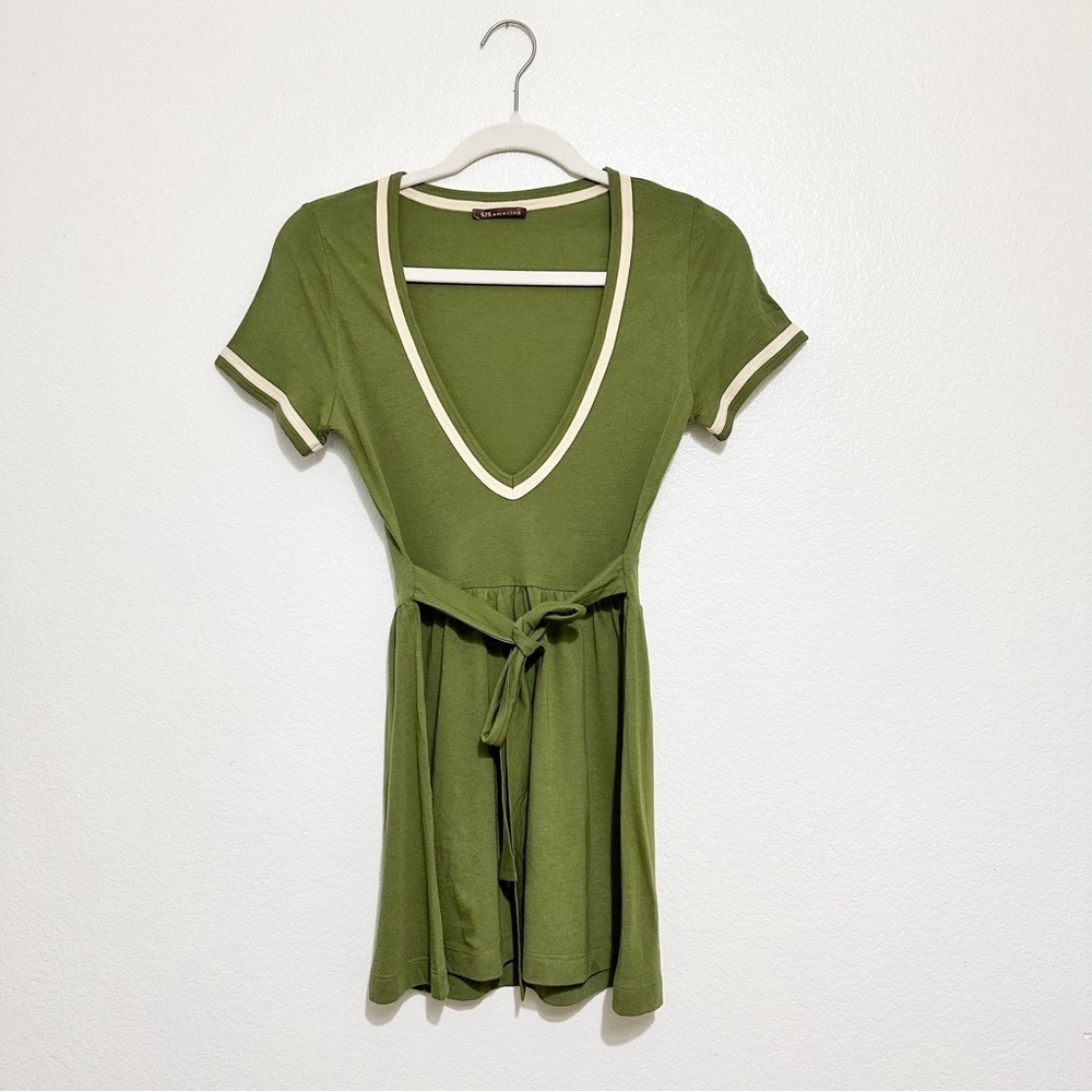 525 America Army Green V-Neck Tunic Top M
